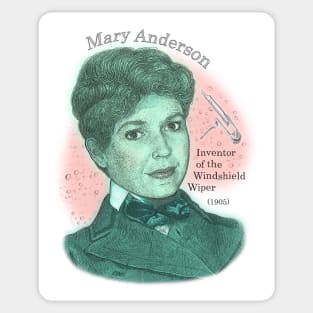Mary Anderson, Inventor of the Windshield Wiper Sticker